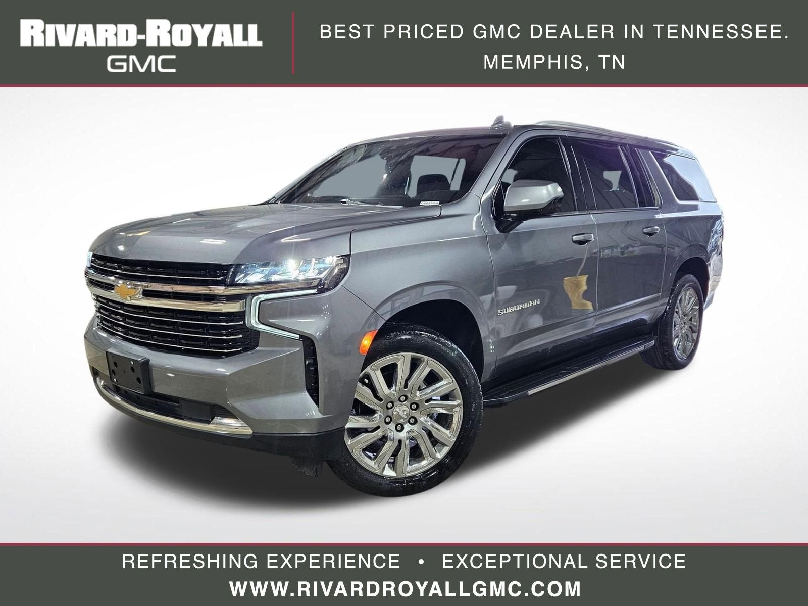 Gray (Satin Steel Metallic) 2021 Chevrolet Suburban LT RWD SUV / Crossover 4X2 Automatic