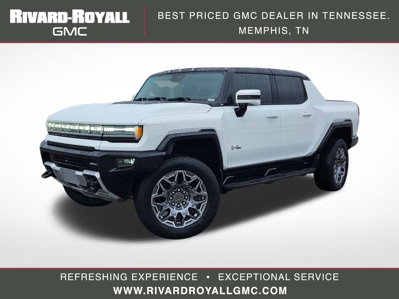 Interstellar White 2025 GMC Hummer EV Pickup 3X Crew Cab AWD Pickup Truck All-Wheel Drive Automatic