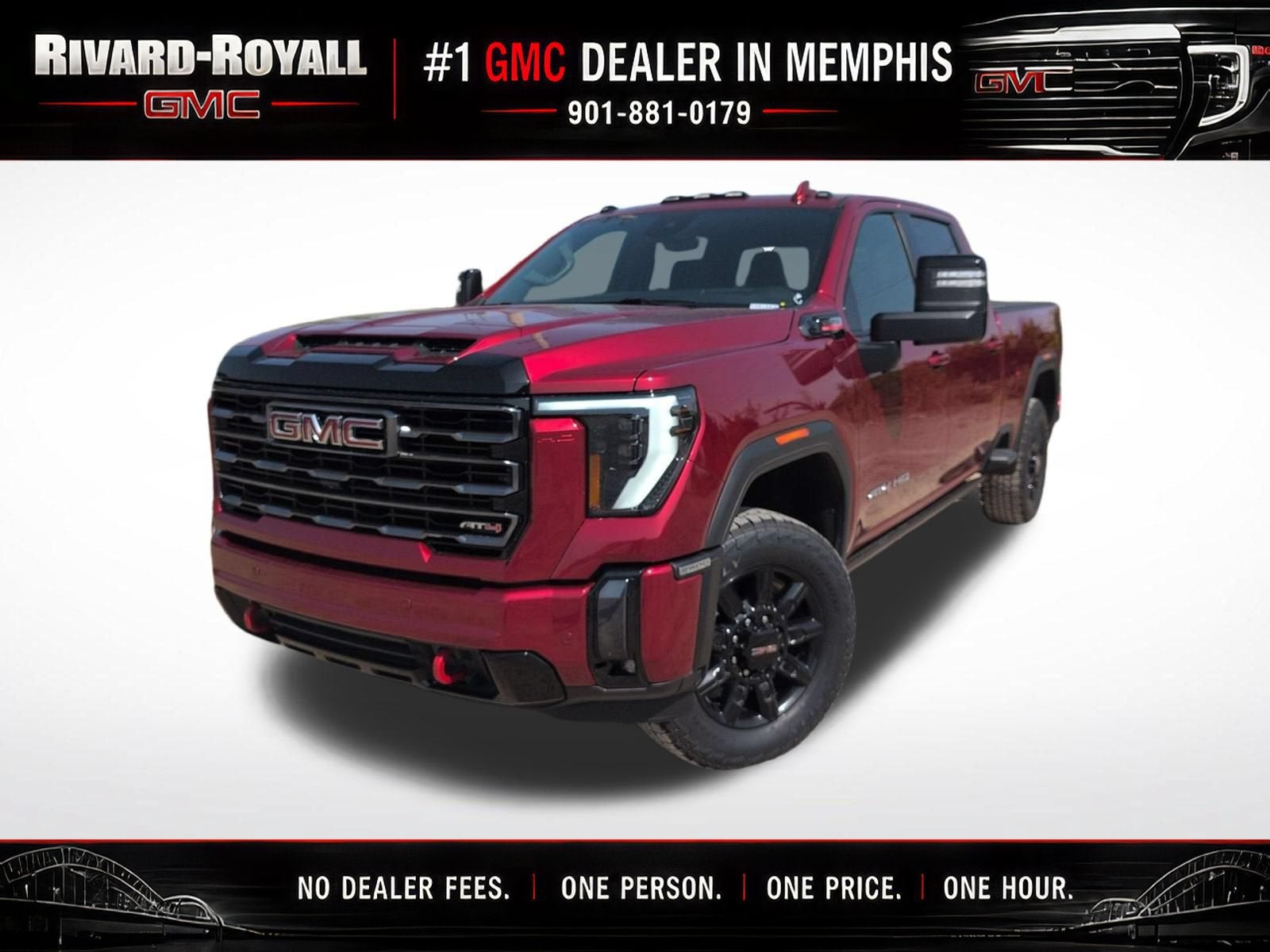 Volcanic Red Tintcoat 2024 GMC Sierra 2500HD Pickup Truck Four-Wheel Drive Automatic