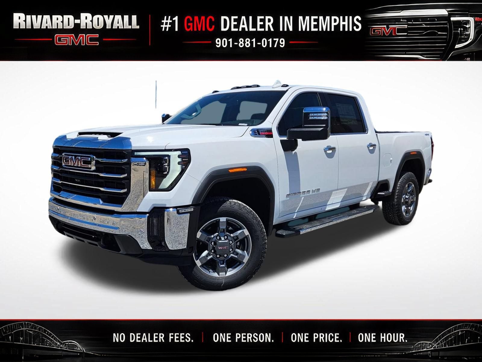 Summit White 2026 GMC Sierra 2500HD Pickup Truck Four-Wheel Drive Automatic