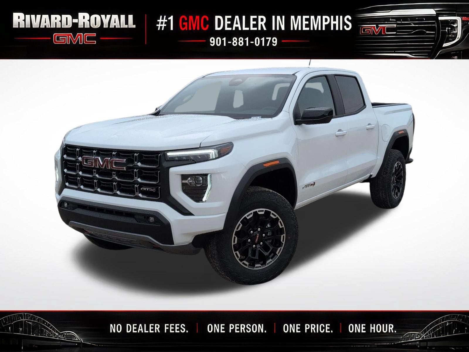 Summit White 2026 GMC Canyon Pickup Truck Four-Wheel Drive Automatic