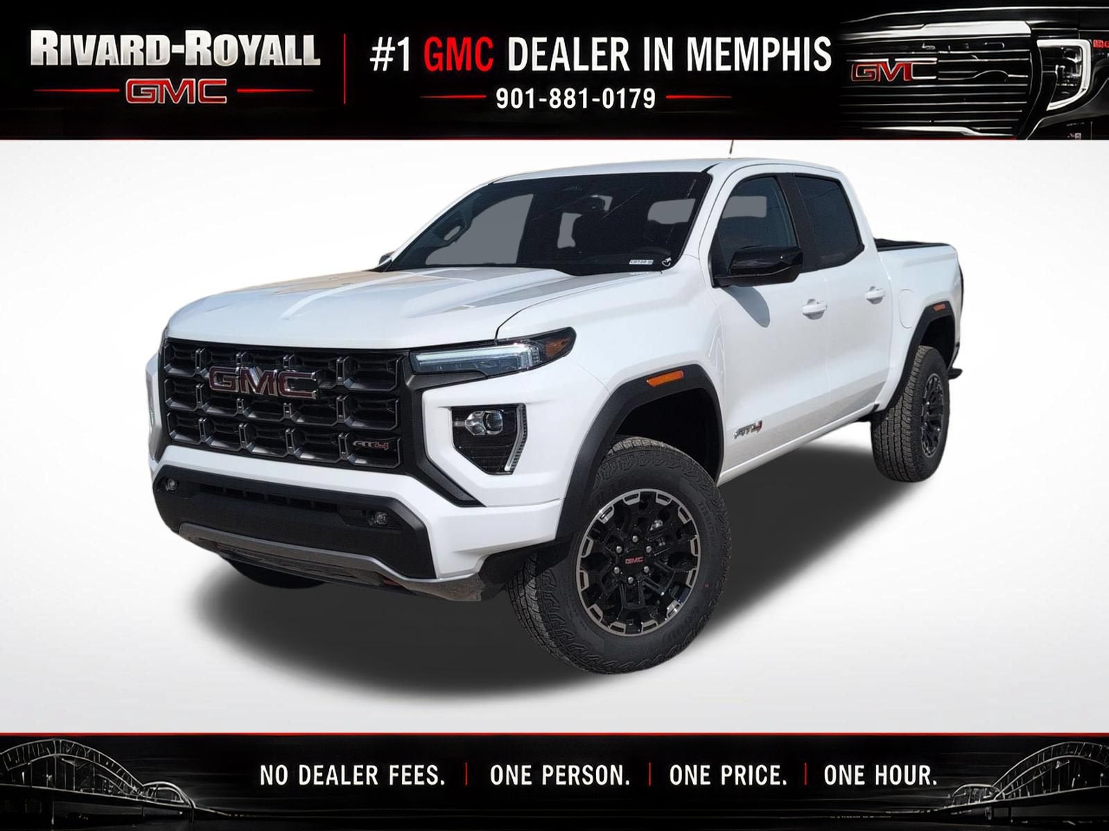 Summit White 2026 GMC Canyon Pickup Truck Four-Wheel Drive Automatic
