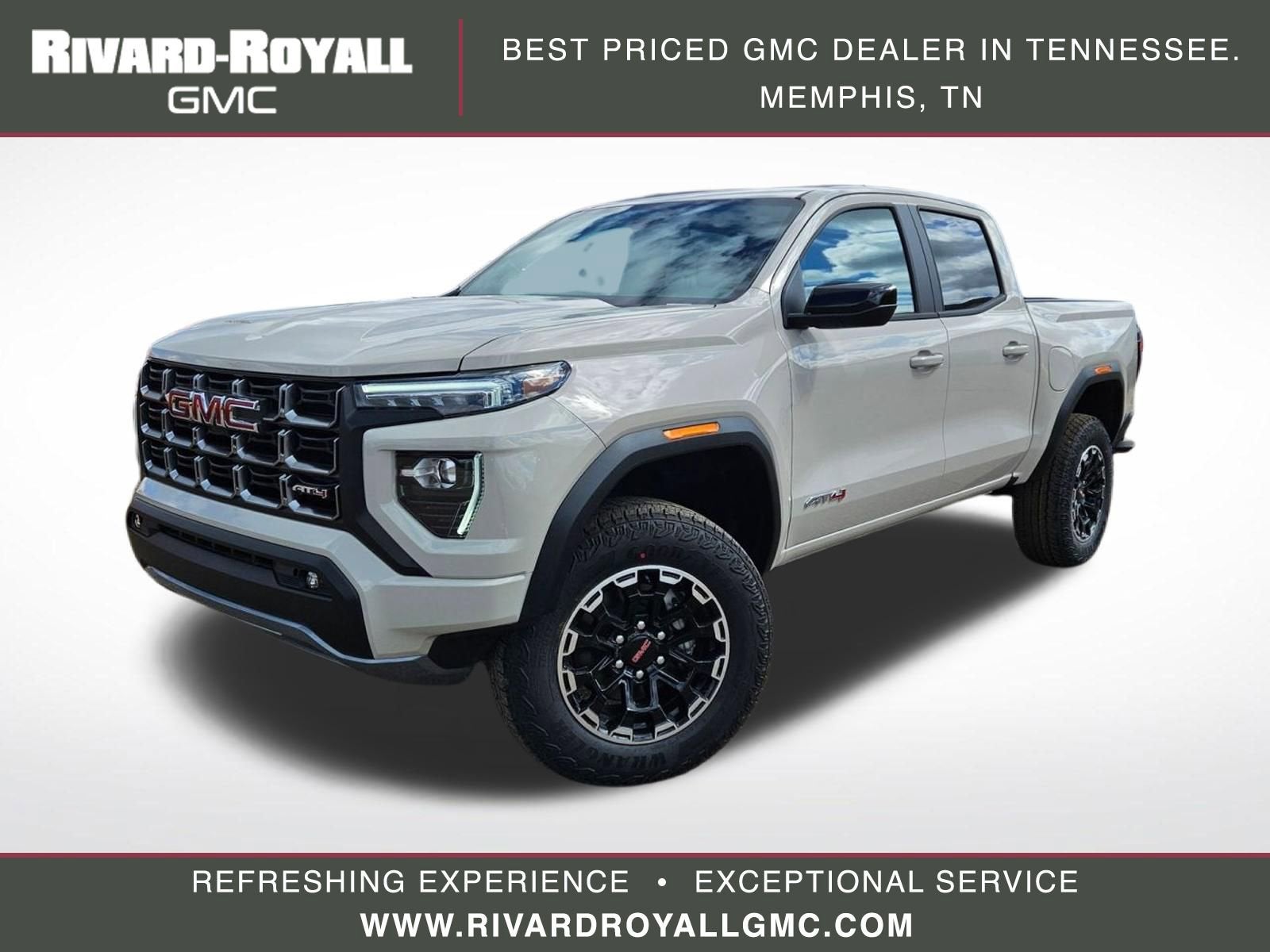 Coastal Dune 2026 GMC Canyon AT4 Crew Cab 4WD Pickup Truck Four-Wheel Drive Automatic