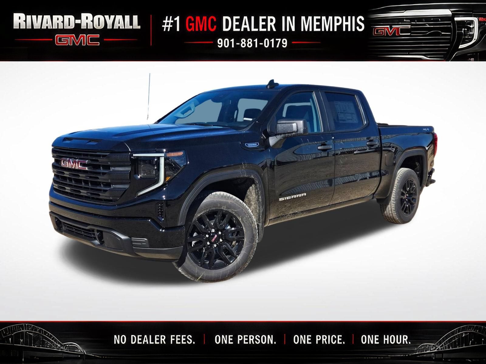 Onyx Black 2026 GMC Sierra 1500 Pickup Truck Four-Wheel Drive Automatic
