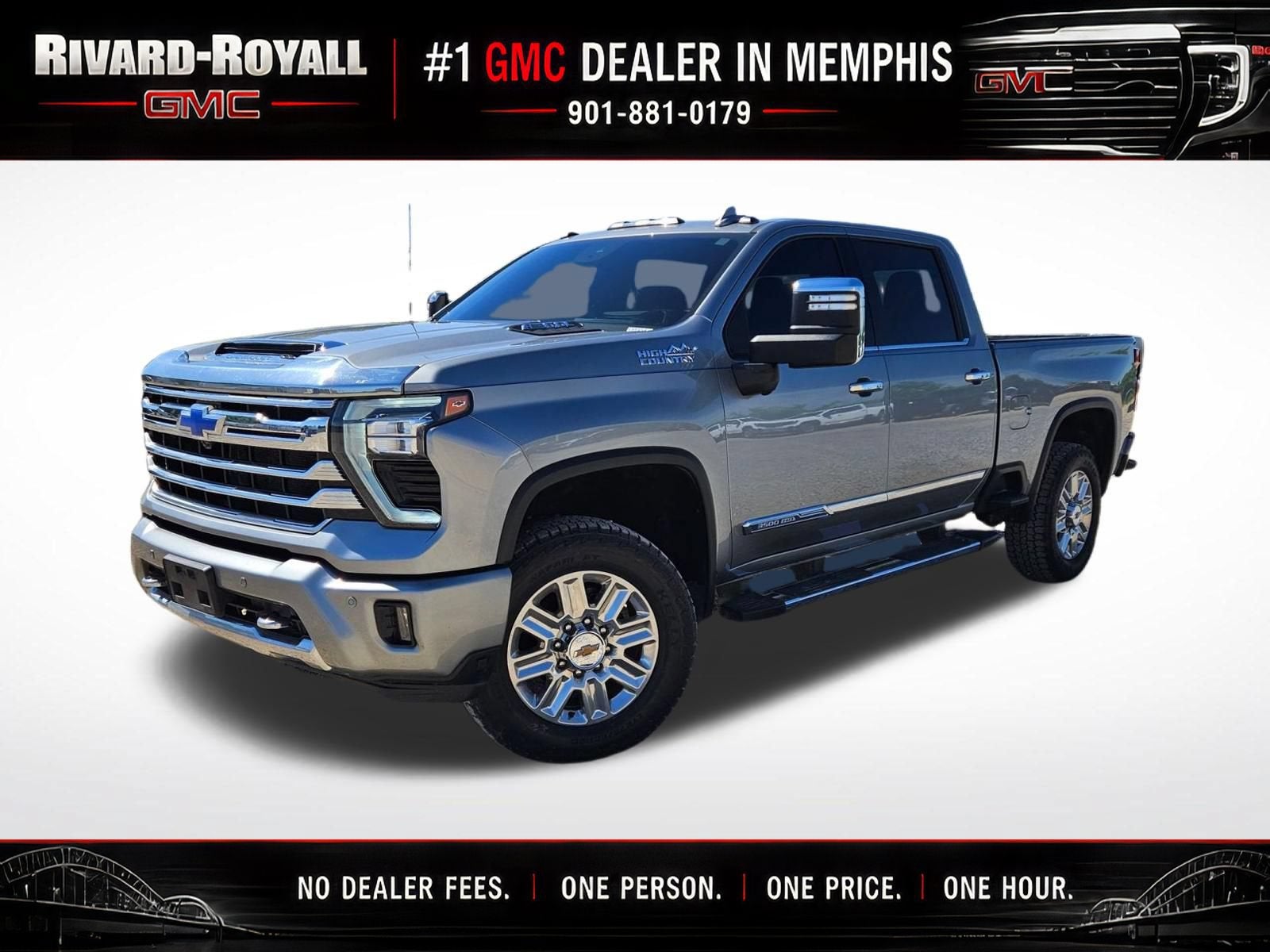 Sterling Gray Metallic 2024 Chevrolet Silverado 3500HD Pickup Truck Four-Wheel Drive Automatic