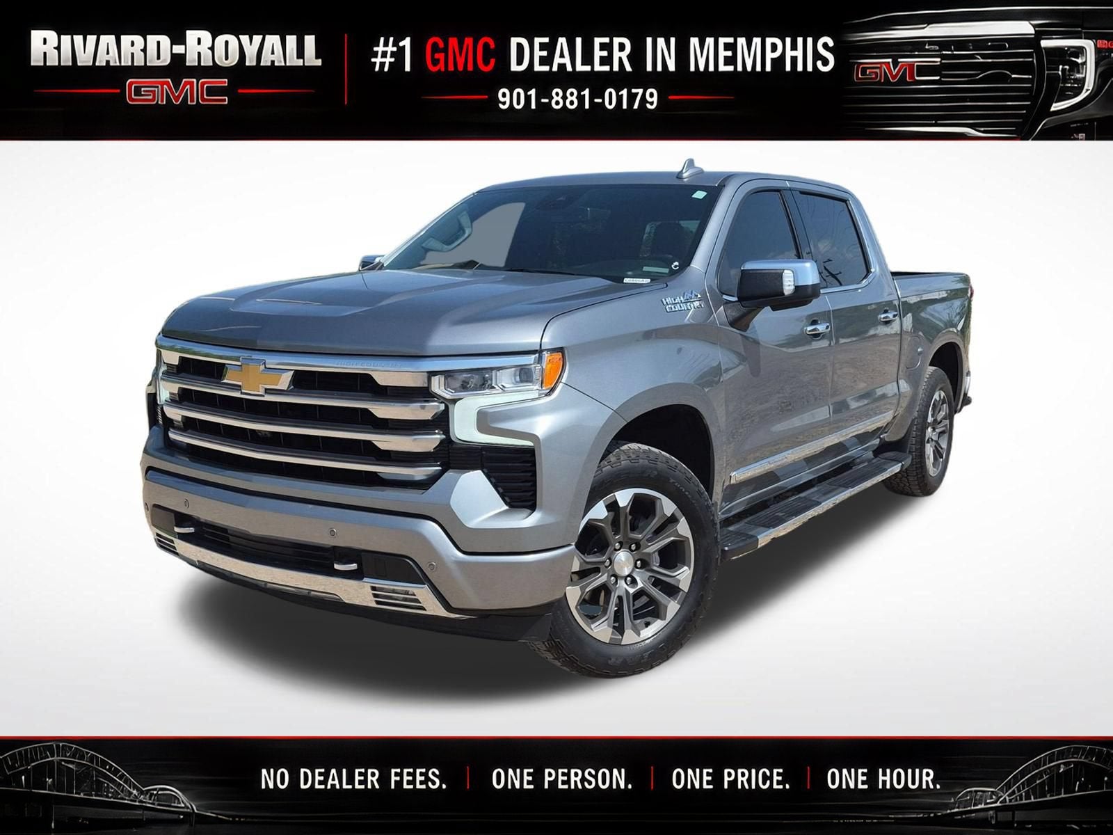 Sterling Gray Metallic 2024 Chevrolet Silverado 1500 Pickup Truck Four-Wheel Drive Automatic