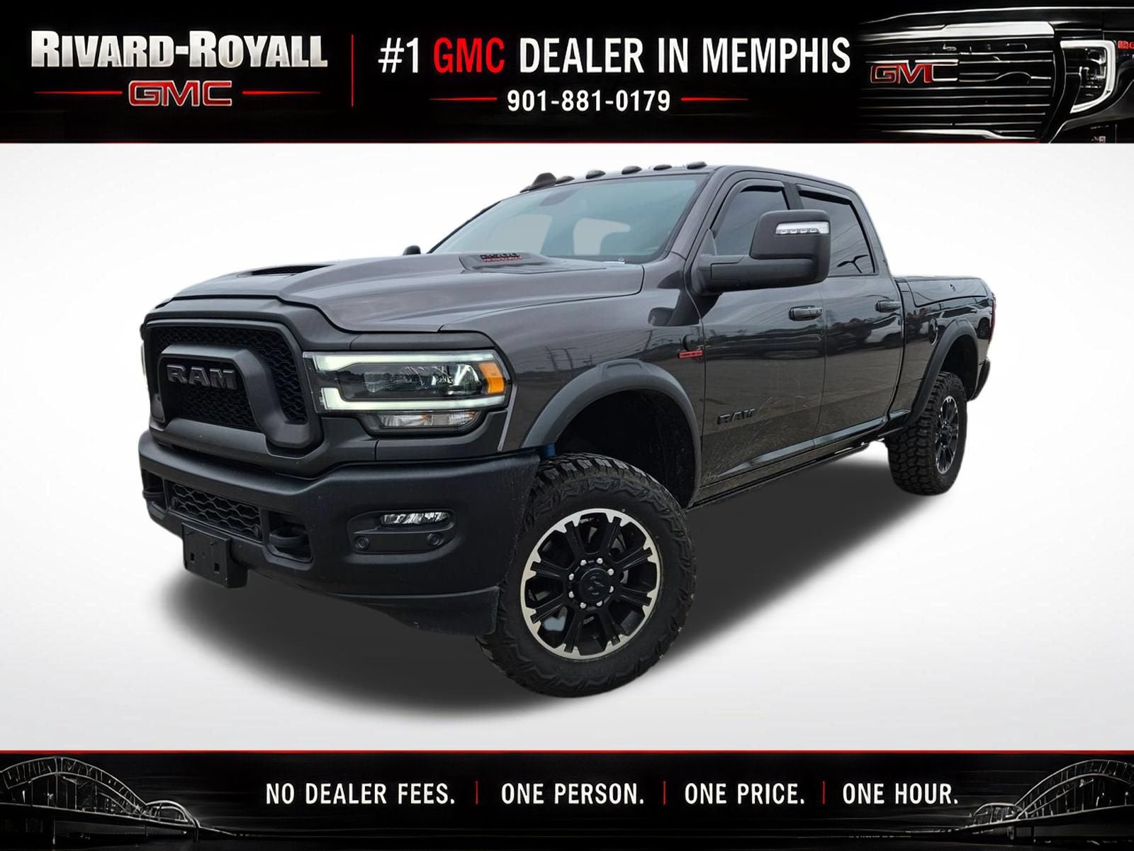 Gray 2024 RAM 2500 Pickup Truck Four-Wheel Drive 
