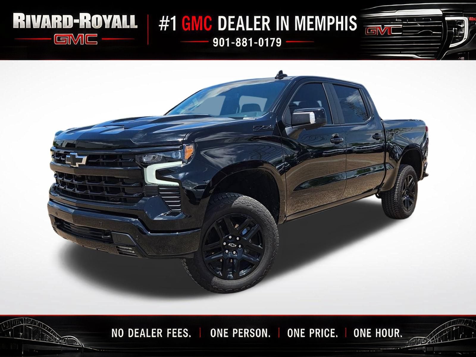 Black 2026 Chevrolet Silverado 1500 Pickup Truck Four-Wheel Drive Automatic