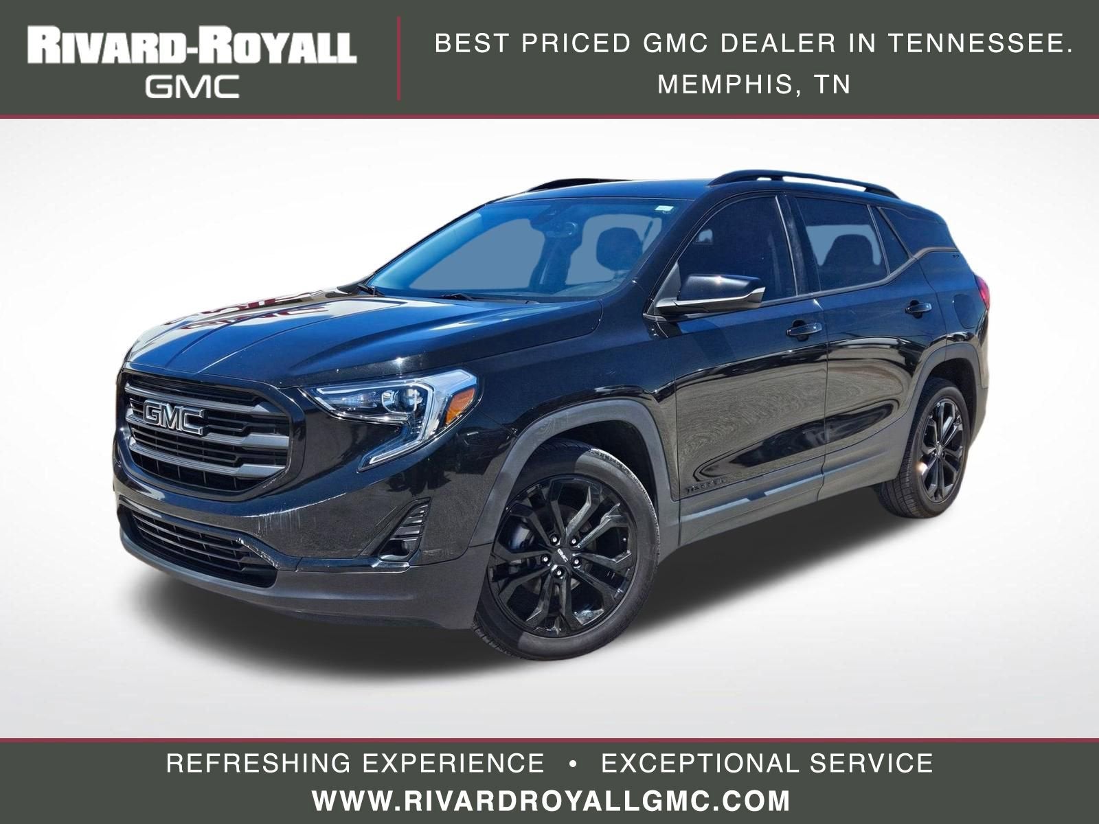 Black (Ebony Twilight Metallic) 2021 GMC Terrain SLT FWD SUV / Crossover Front-Wheel Drive Automatic
