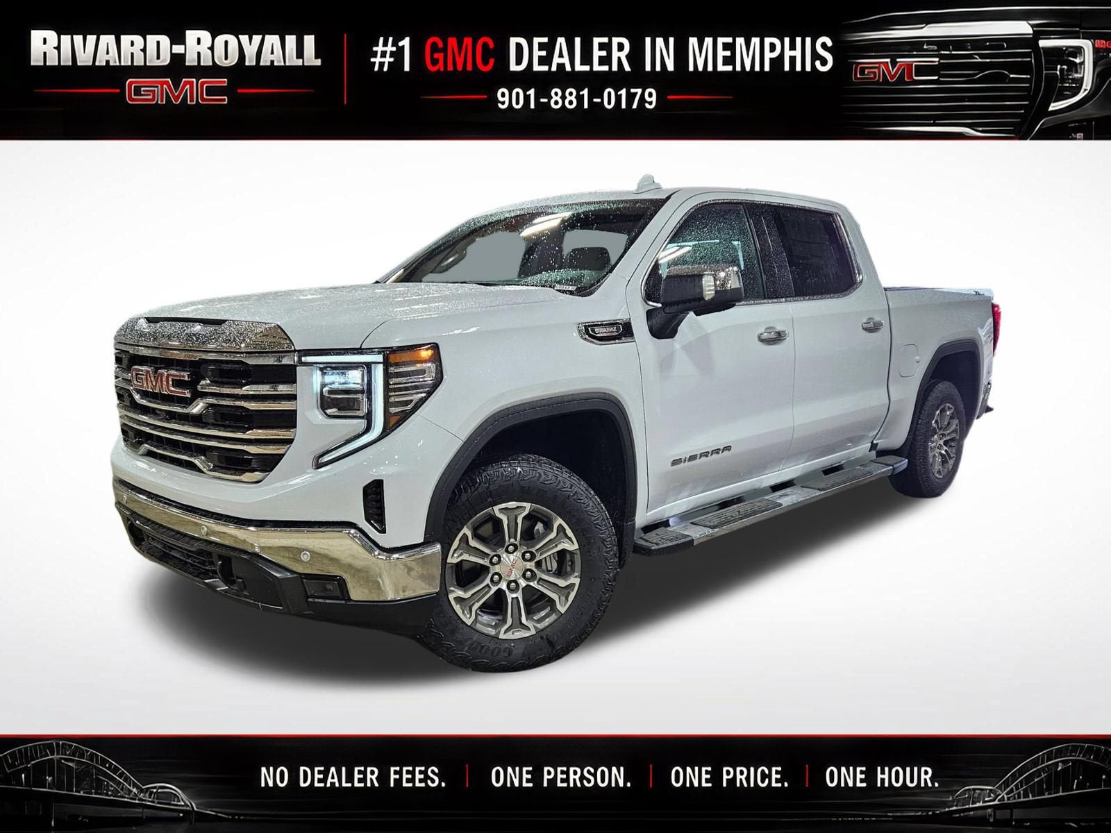 Glacier White Tricoat 2026 GMC Sierra 1500 Pickup Truck Four-Wheel Drive Automatic