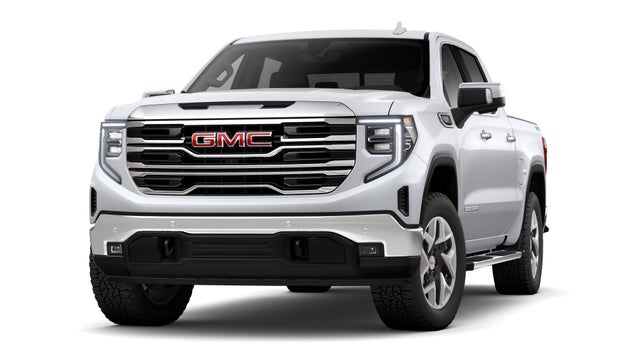 Glacier White Tricoat 2026 GMC Sierra 1500 SLT Crew Cab 4WD Pickup Truck Four-Wheel Drive Automatic