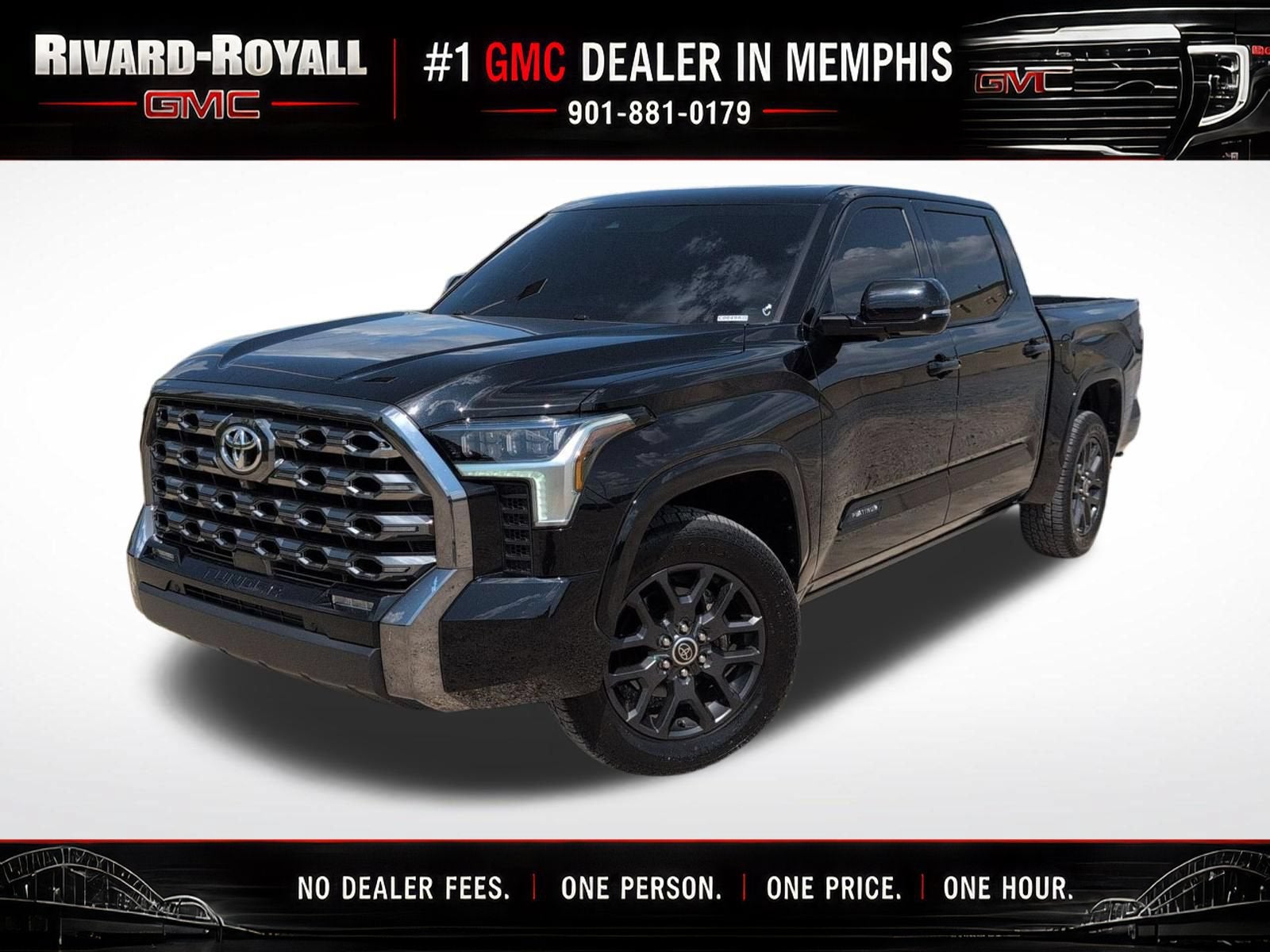 Black 2023 Toyota Tundra Pickup Truck Four-Wheel Drive 