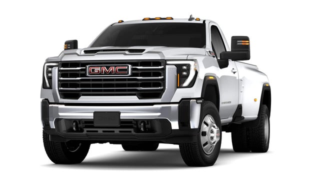 Summit White 2026 GMC Sierra 3500HD SLE Regular Cab LB DRW 4WD Pickup Truck Four-Wheel Drive Automatic