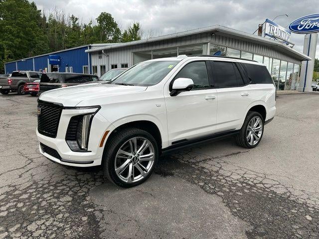 Crystal White Tricoat 2025 Cadillac Escalade SUV / Crossover Four-Wheel Drive Automatic