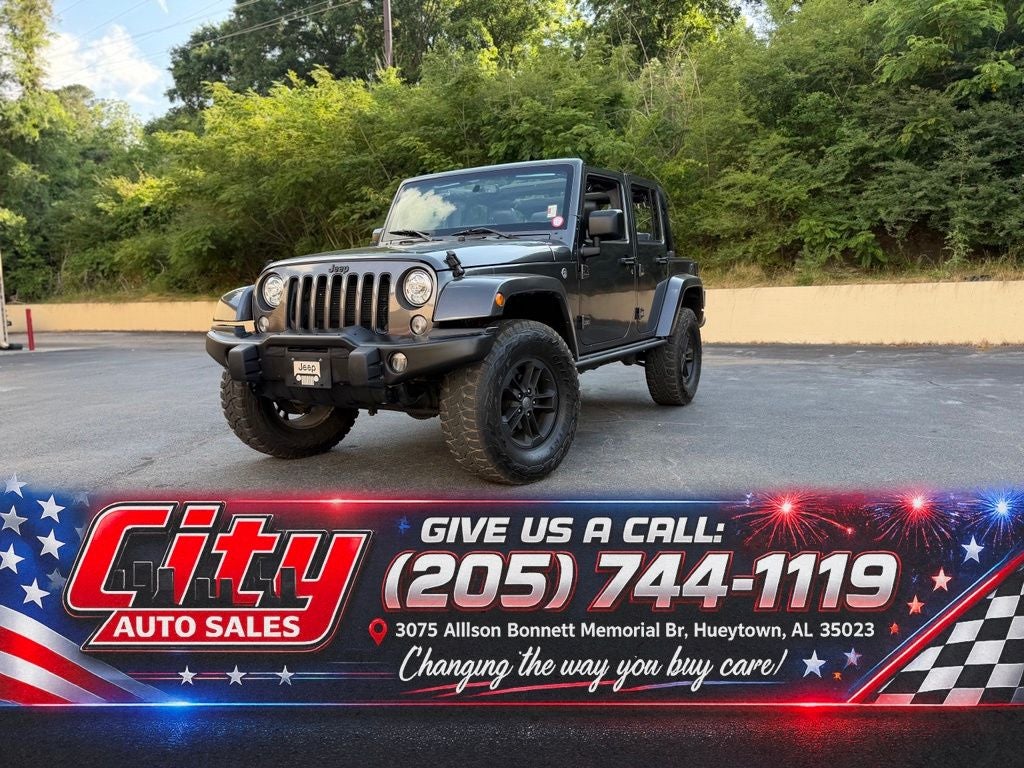 Gray (Granite Crystal Metallic Clearcoat) 2017 Jeep Wrangler SUV / Crossover Four-Wheel Drive 5-Speed Automatic