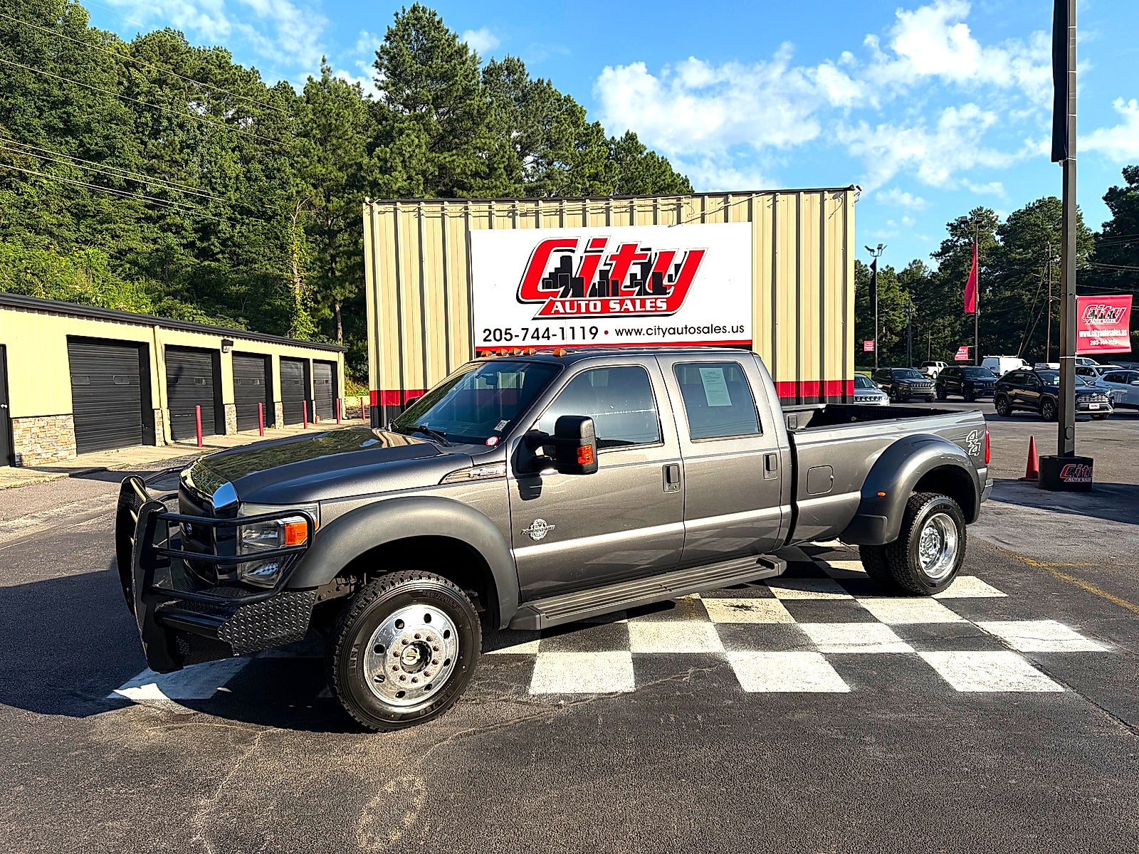 Gray (Magnetic) 2016 Ford F-450 Super Duty Pickup Truck Four-Wheel Drive 6-Speed Automatic