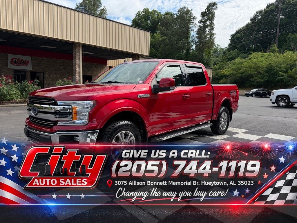 Red Metallic 2020 Ford F-150 Pickup Truck Four-Wheel Drive Automatic