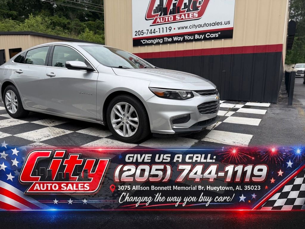 Silver Ice Metallic 2016 Chevrolet Malibu Sedan Front-Wheel Drive 6-Speed Automatic