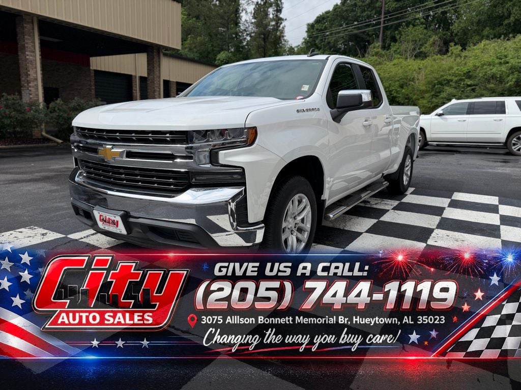 Summit White 2019 Chevrolet Silverado 1500 Pickup Truck 4X2 8-Speed Automatic