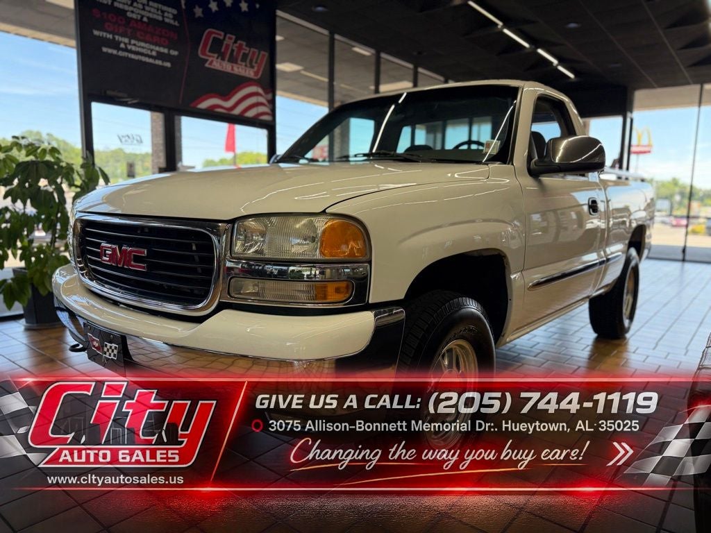Summit White 2000 GMC Sierra 1500 Pickup Truck Four-Wheel Drive 4-Speed Automatic Overdrive