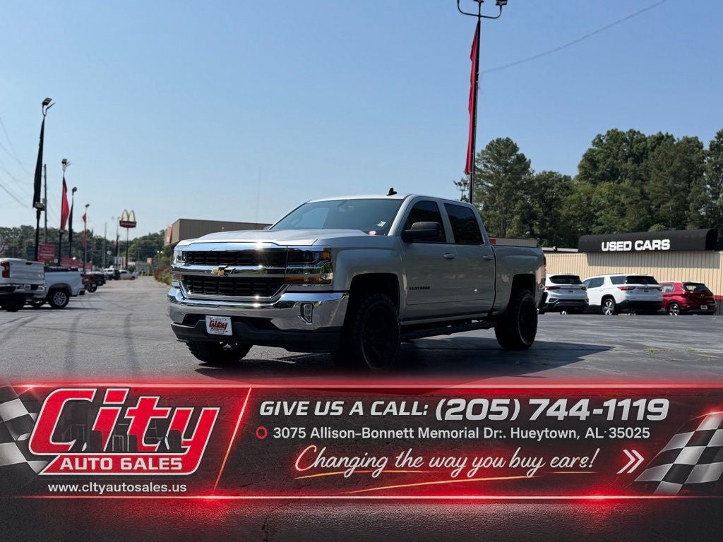 Silver Ice Metallic 2018 Chevrolet Silverado 1500 Pickup Truck 4X2 6-Speed Automatic Overdrive