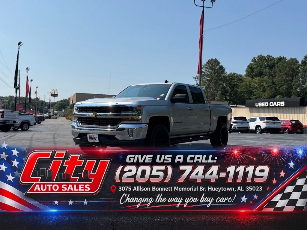 Silver Ice Metallic 2018 Chevrolet Silverado 1500 Pickup Truck 4X2 6-Speed Automatic Overdrive