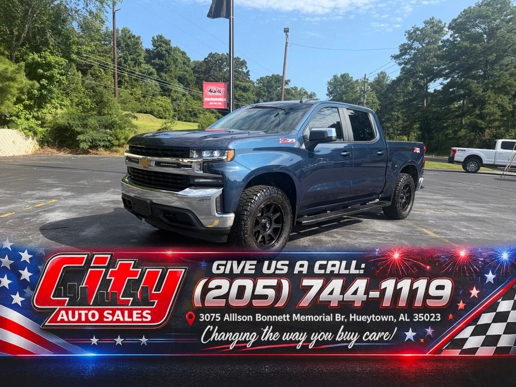 Northsky Blue Metallic 2020 Chevrolet Silverado 1500 Pickup Truck Four-Wheel Drive Automatic