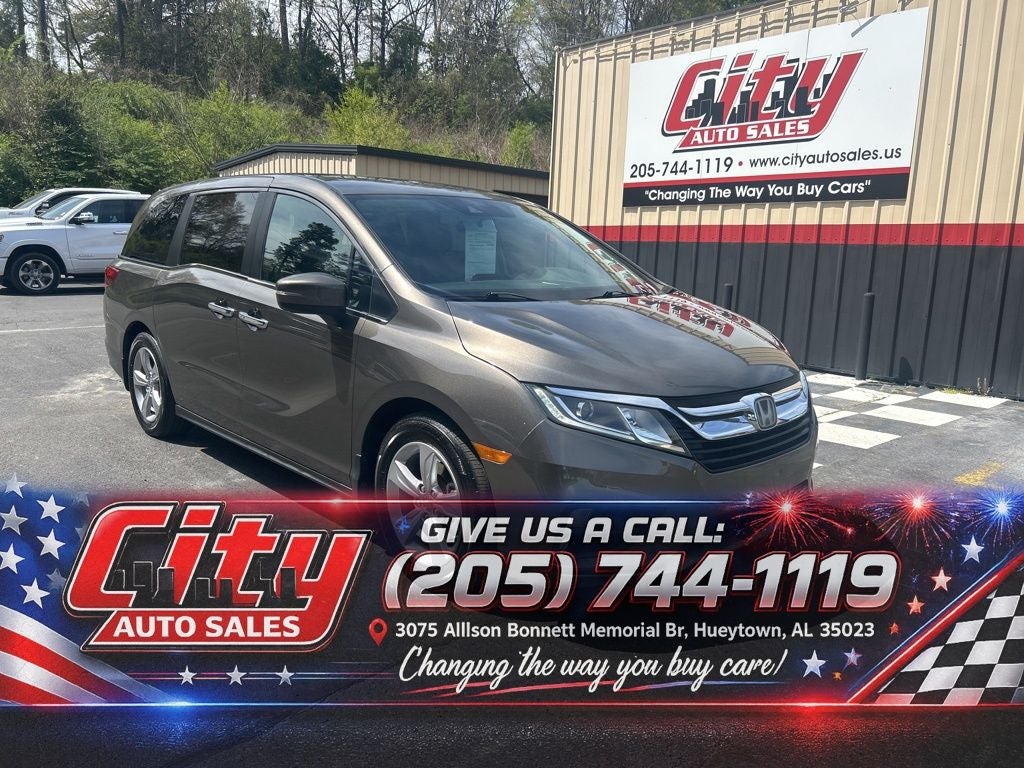 Brown 2019 Honda Odyssey Minivan Front-Wheel Drive 9-Speed Automatic