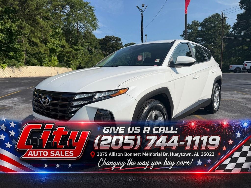 Quartz White 2022 Hyundai Tucson SUV / Crossover Front-Wheel Drive 8-Speed Automatic