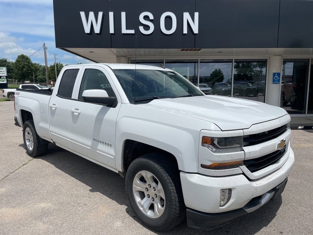 Summit White 2016 Chevrolet Silverado 1500 LT Double Cab 4WD Pickup Truck Four-Wheel Drive Automatic