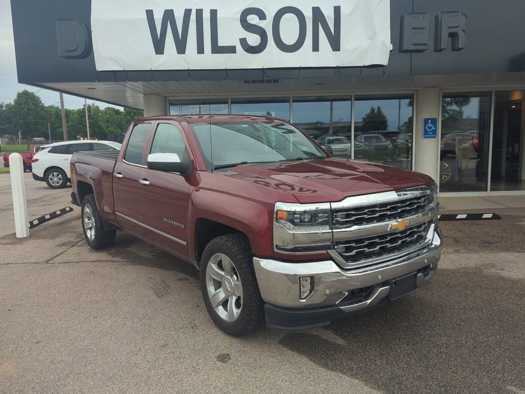 Siren Red Tintcoat 2016 Chevrolet Silverado 1500 LTZ Double Cab 4WD Pickup Truck Four-Wheel Drive Automatic