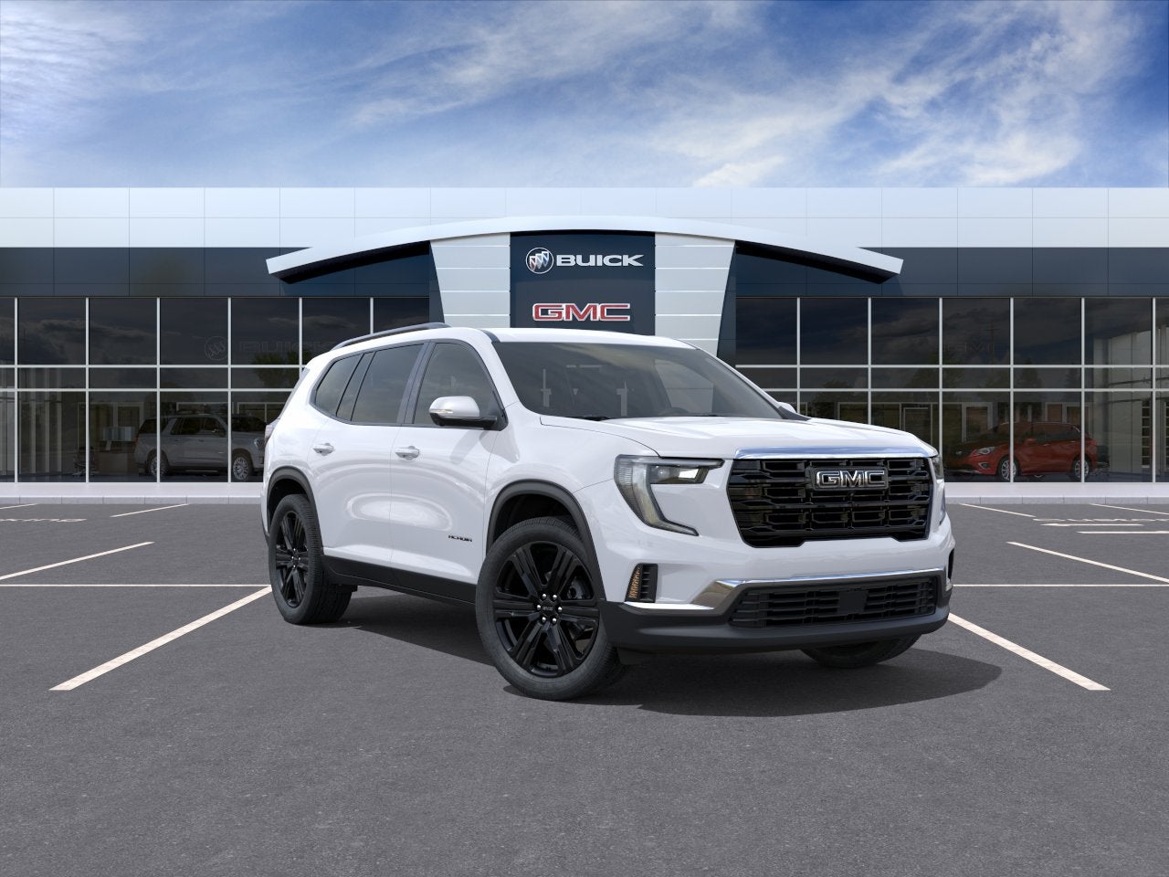 Summit White 2026 GMC Acadia SUV / Crossover Front-Wheel Drive Automatic