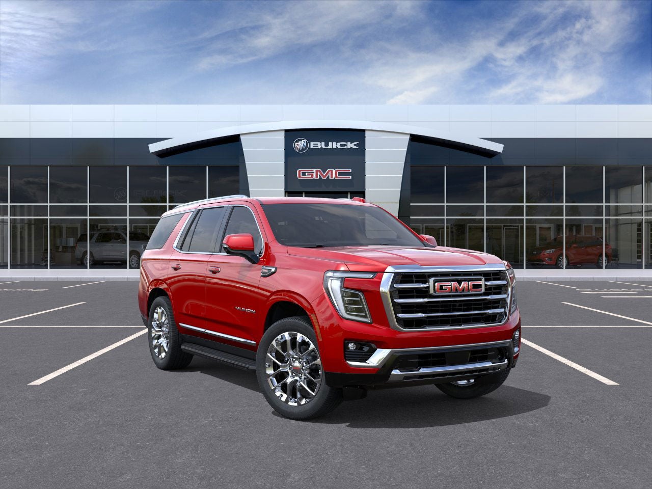 Volcanic Red Tintcoat 2026 GMC Yukon SUV / Crossover Four-Wheel Drive Automatic