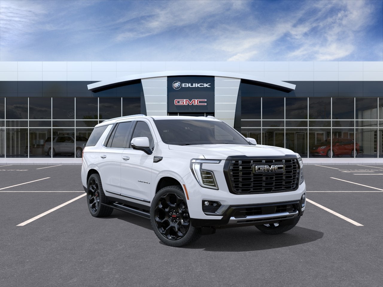 Glacier White Tricoat 2027 GMC Yukon SUV / Crossover Four-Wheel Drive Automatic