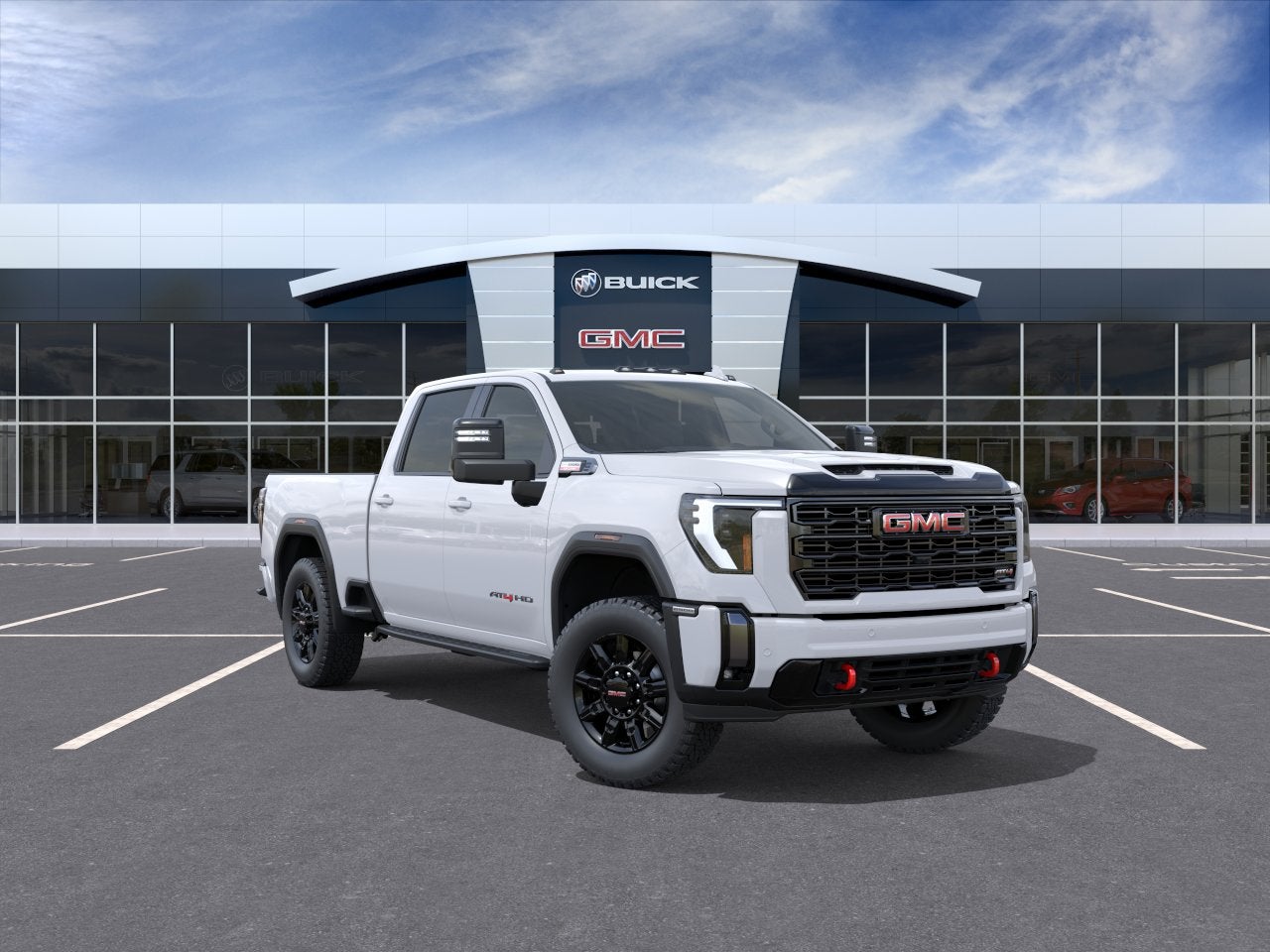 Summit White 2026 GMC Sierra 2500HD Pickup Truck Four-Wheel Drive Automatic