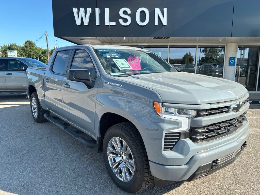 Slate Gray Metallic 2025 Chevrolet Silverado 1500 Pickup Truck Four-Wheel Drive Automatic