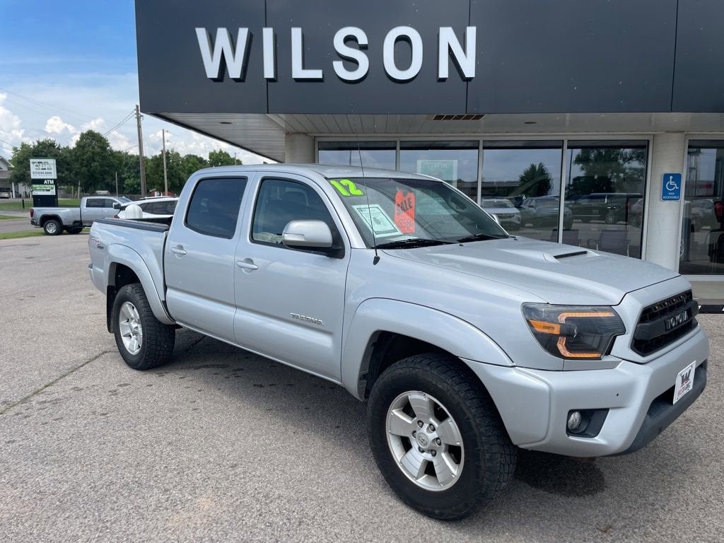Gray 2012 Toyota Tacoma Double Cab SB V6 4WD Pickup Truck Four-Wheel Drive Automatic