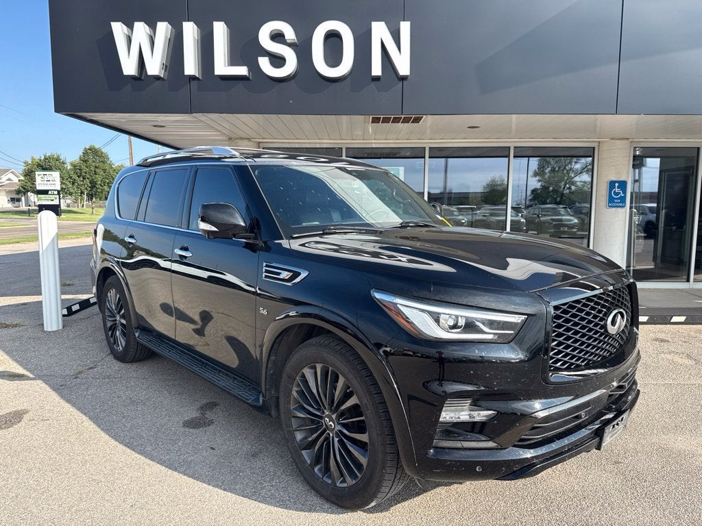 Black 2020 INFINITI QX80 SUV / Crossover Rear-Wheel Drive 