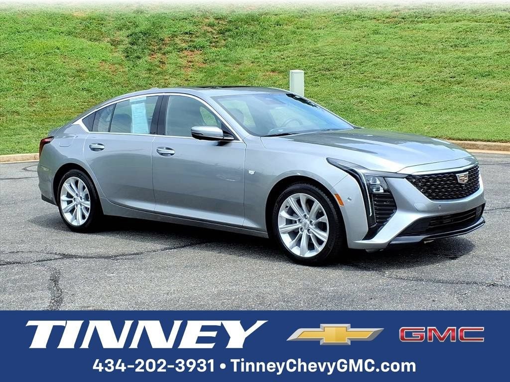 Argent Silver Metallic 2025 Cadillac CT5 Sedan Rear-Wheel Drive Automatic