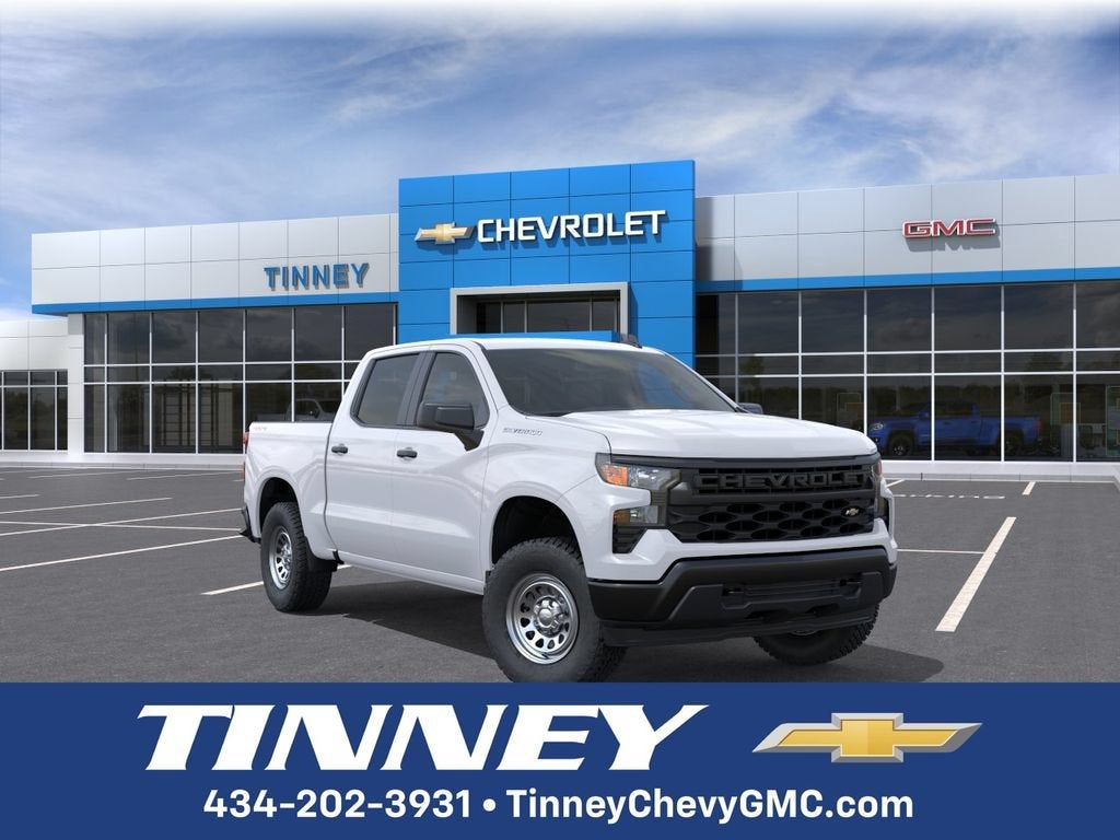 Summit White 2026 Chevrolet Silverado 1500 Pickup Truck Four-Wheel Drive Automatic