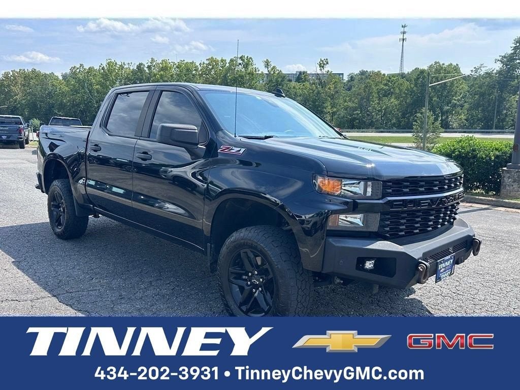 Black 2021 Chevrolet Silverado 1500 Pickup Truck Four-Wheel Drive Automatic