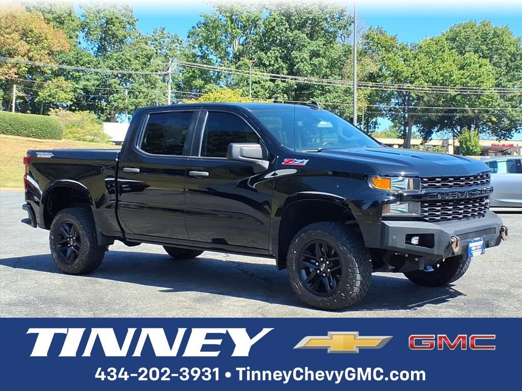 Black 2021 Chevrolet Silverado 1500 Pickup Truck Four-Wheel Drive Automatic