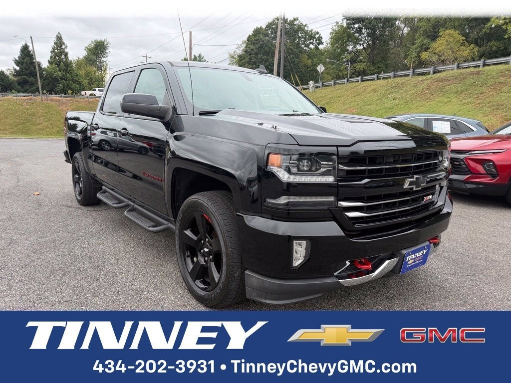 Black 2018 Chevrolet Silverado 1500 Pickup Truck Four-Wheel Drive Automatic