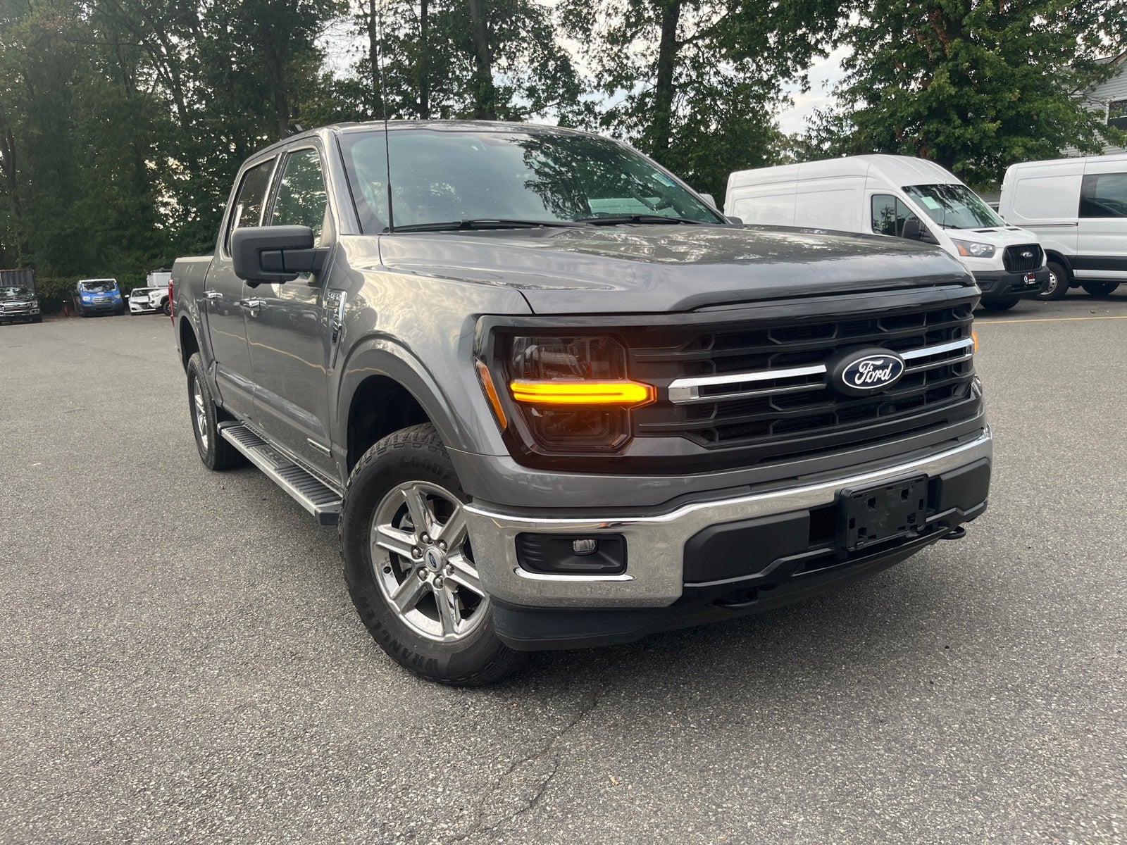 Gray 2024 Ford F-150 Pickup Truck Four-Wheel Drive Automatic