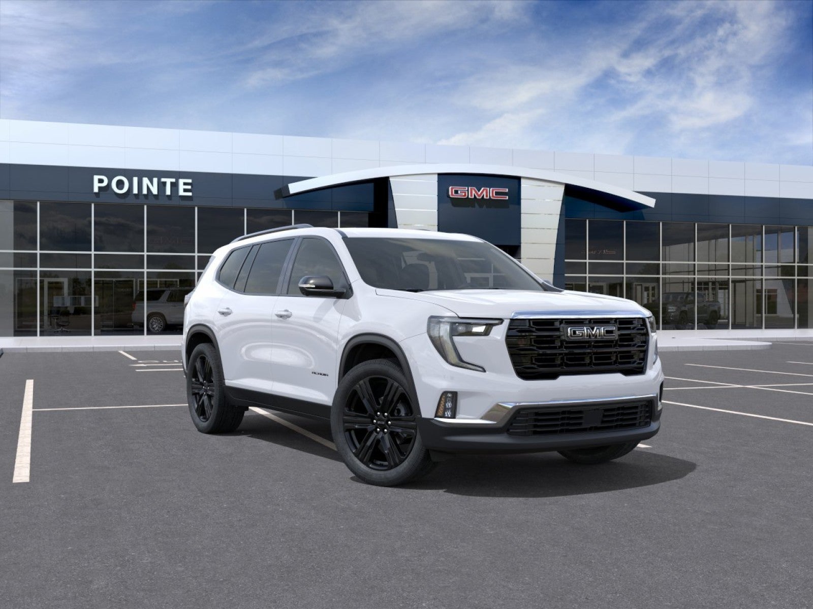 Summit White 2026 GMC Acadia Elevation AWD SUV / Crossover Four-Wheel Drive Automatic