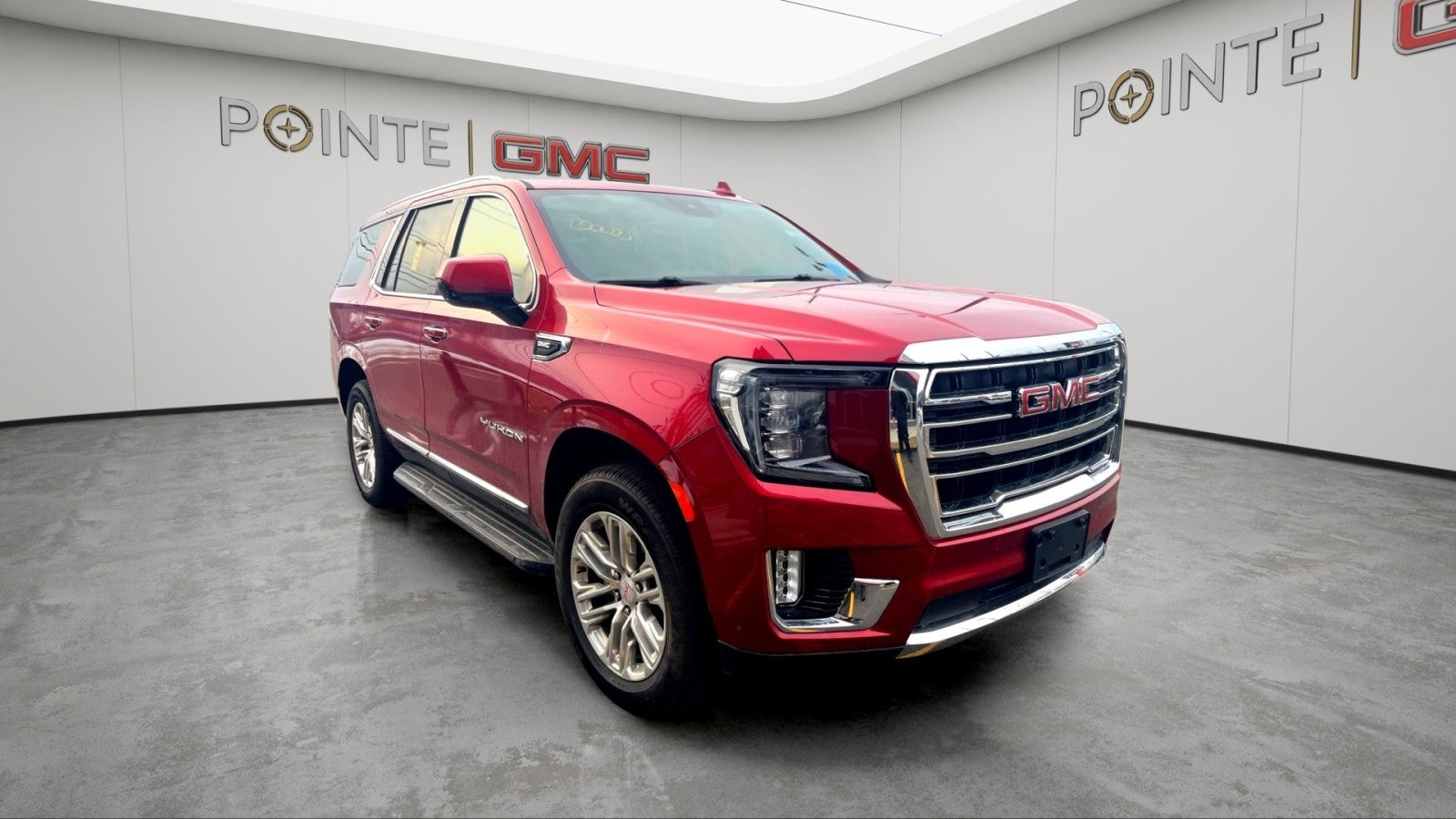 Volcanic Red Tintcoat 2023 GMC Yukon SUV / Crossover Four-Wheel Drive Automatic