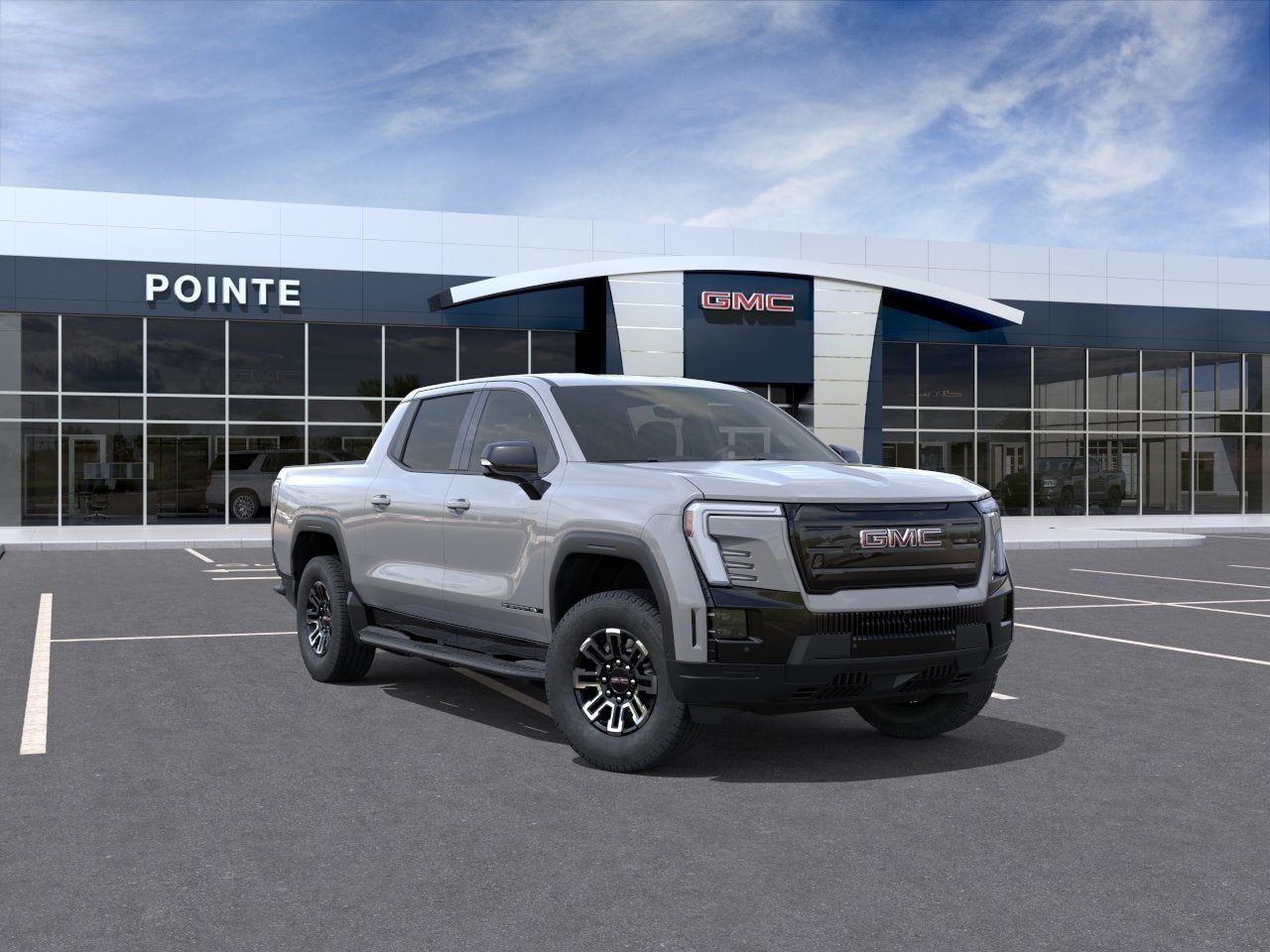 Thunderstorm Gray 2026 GMC Sierra EV Pickup Truck All-Wheel Drive Automatic