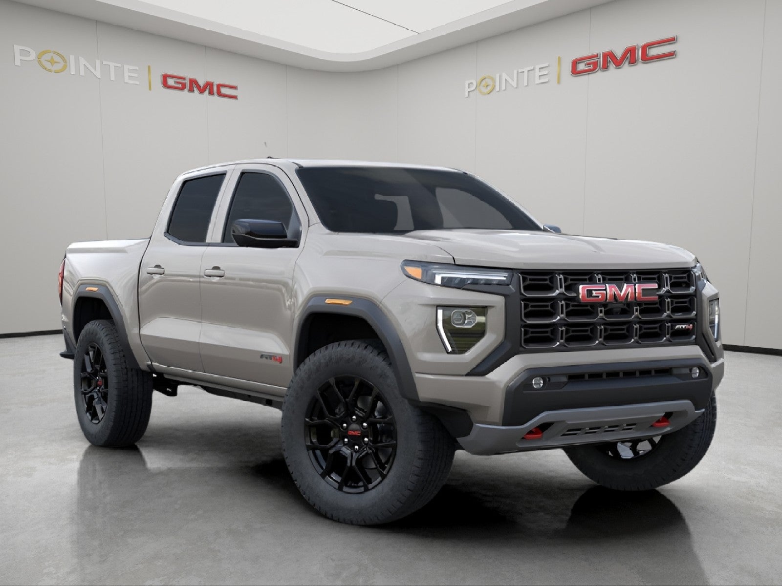 Coastal Dune 2026 GMC Canyon AT4 Crew Cab 4WD Pickup Truck Four-Wheel Drive Automatic