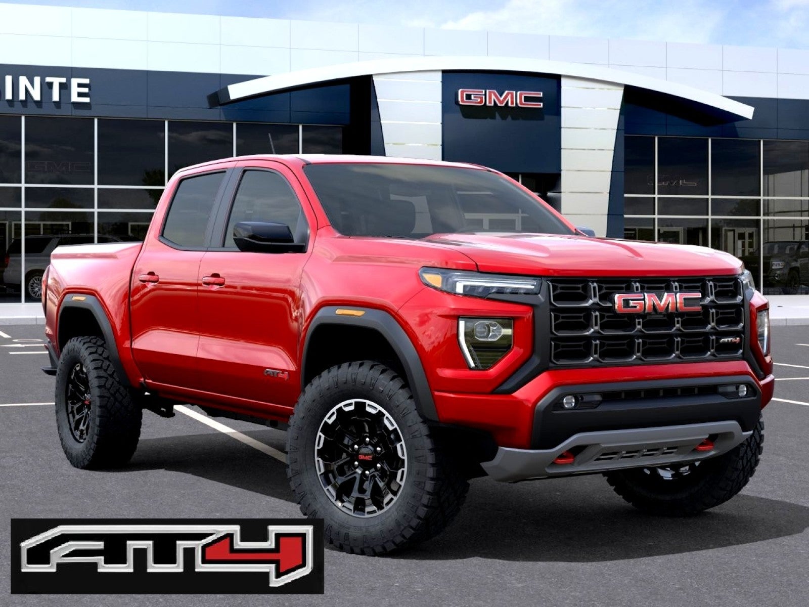 Volcanic Red Tintcoat 2026 GMC Canyon Pickup Truck Four-Wheel Drive Automatic