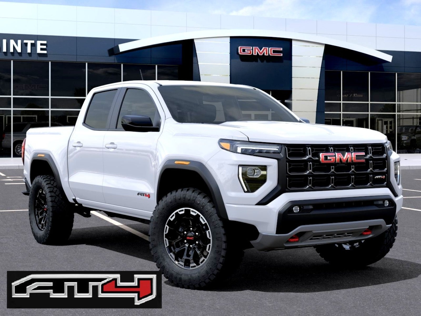 Summit White 2026 GMC Canyon Pickup Truck Four-Wheel Drive Automatic
